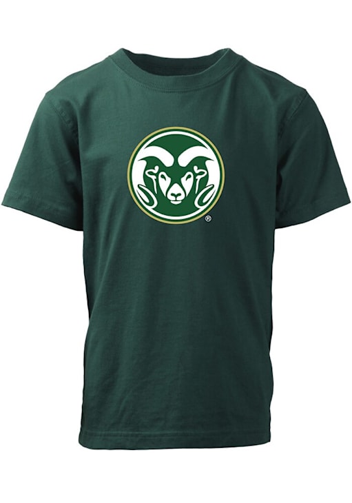 Colorado State Rams Wes and Willy Boys GREEN Primary Logo Short
