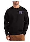 Main image for Mens Washington Huskies Black Cutter and Buck Roam Crew Sweatshirt