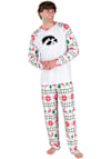Main image for Mens Iowa Hawkeyes White Concepts Sport Holiday Tidings Loungewear Sleep Pants