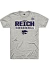 Main image for Jonah Reich Rally Mens Ash K-State Wildcats NIL Stacked Box Player T Shirt