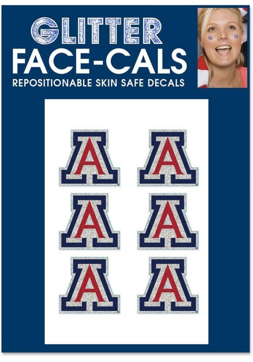 Arizona Wildcats 6pk Glitter Tattoo