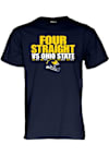 Main image for Michigan Wolverines Football Four Straight vs Ohio State Short Sleeve T Shirt - Navy Blue