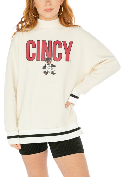 Women's Toronto FC Gameday Couture White Mock Neck Force Pullover Sweatshirt