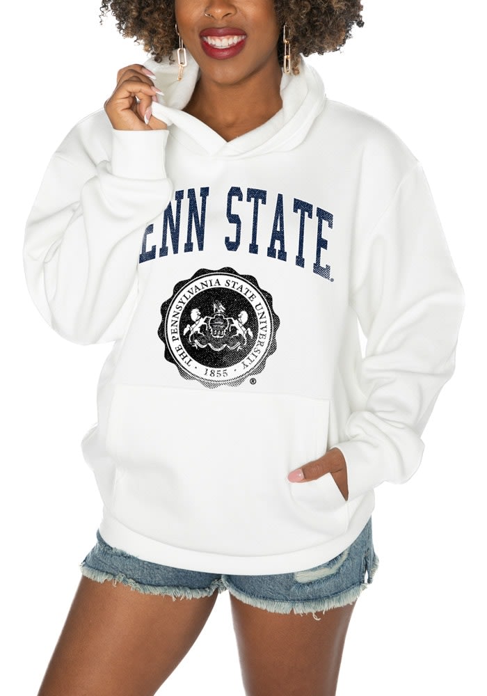 Gameday Couture Womens WHITE Penn State Nittany Lions Premium Fleece Hoodie