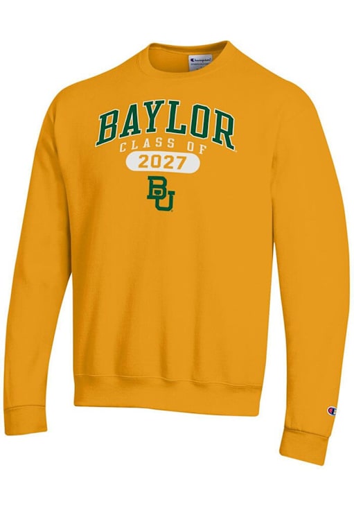 Champion Baylor Bears Mens GOLD Class of 2027 Powerblend Crew