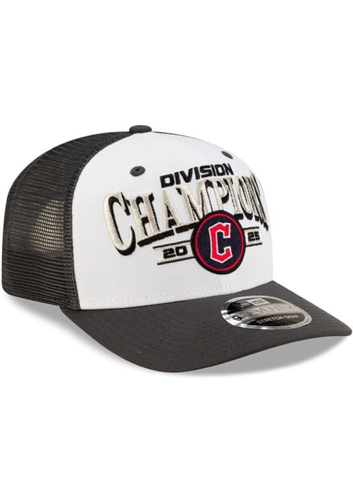 New Era Cleveland Guardians 2025 Division Champions Locker Room 9SEVENTY Stretch Snap Adjustable H..