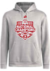 Main image for Mens Indiana Hoosiers Grey Adidas 2025 CFP National Champions Parade Hooded Sweatshirt