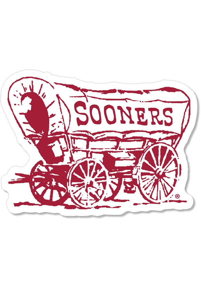 Oklahoma Sooners CRIMSON SM Wagon Magnet - 430097190
