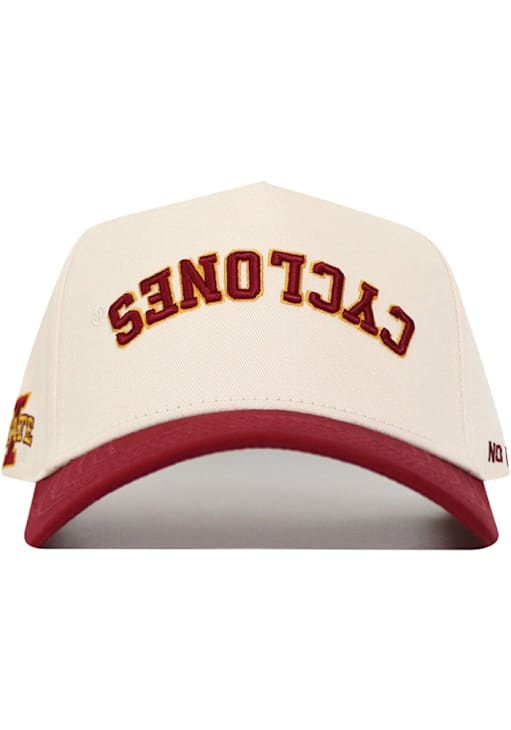 No Rivals Iowa State Cyclones Upside Down Classic Adjustable Hat Ivory