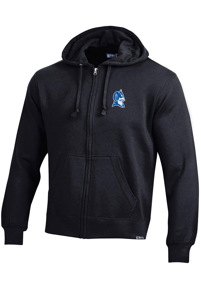 Gear for Sports Duke Blue Devils Mens Big Cotton Full Zip - BLACK