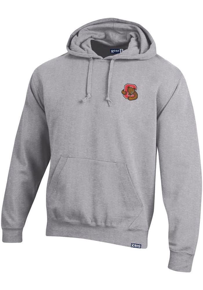 Gear for Sports Cornell Big Red Mens Big Cotton Hoodie LIGHT GREY HEATHER