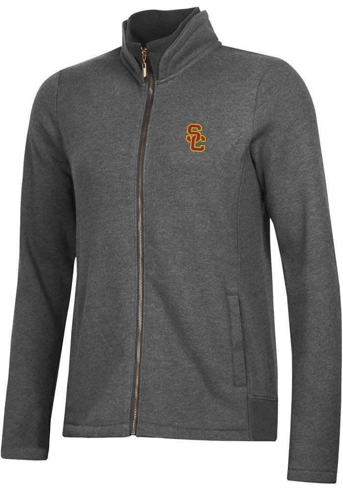 USC Trojans Gear for Sports Womens Charcoal Heather Relaxed