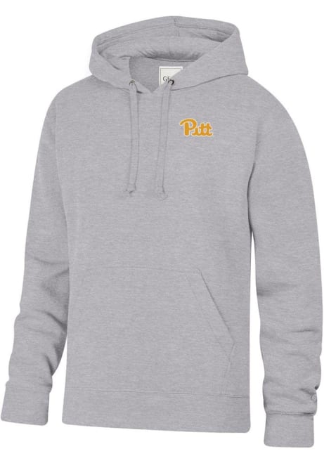 Mens Pitt Panthers Grey Gear for Sports Big Cotton Hooded Sweatshirt