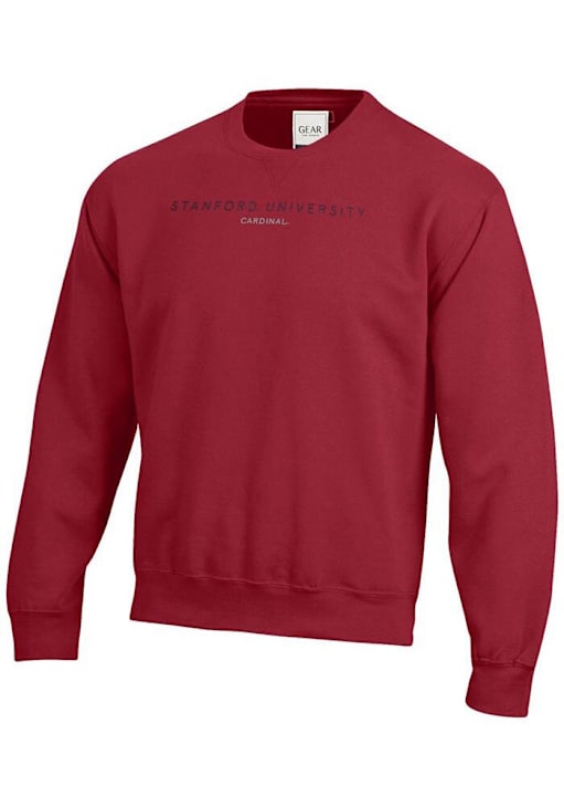 Gear for Sports Stanford Cardinal Mens CARDINAL Big Cotton Crew