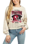 Main image for Womens Oatmeal Indiana Hoosiers 2025 College Football National Champions Campus Crop Crew Sweatshi..