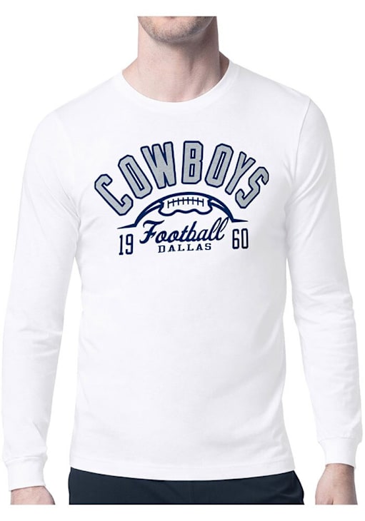 Starter Dallas Cowboys Half Ball Long Sleeve T Shirt White 43440096