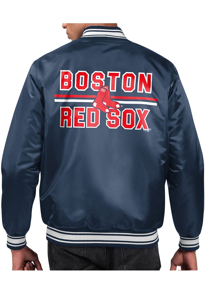 Boston Red Sox Starter ジャケット M ネイビー Men's Boston Red Sox Starter Navy The Diamond Full-Snap Jacket