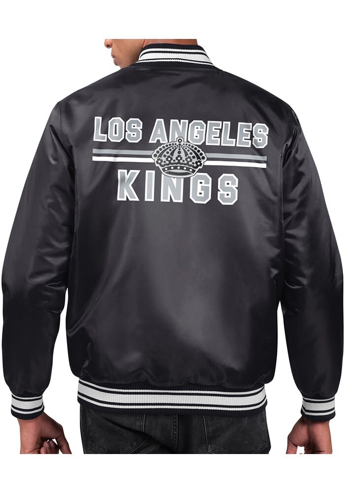 Starter Los Angeles Kings Mens BLACK Stacked Logo Medium Starter Los Angeles Kings Mens BLACK Stacked Logo Medium