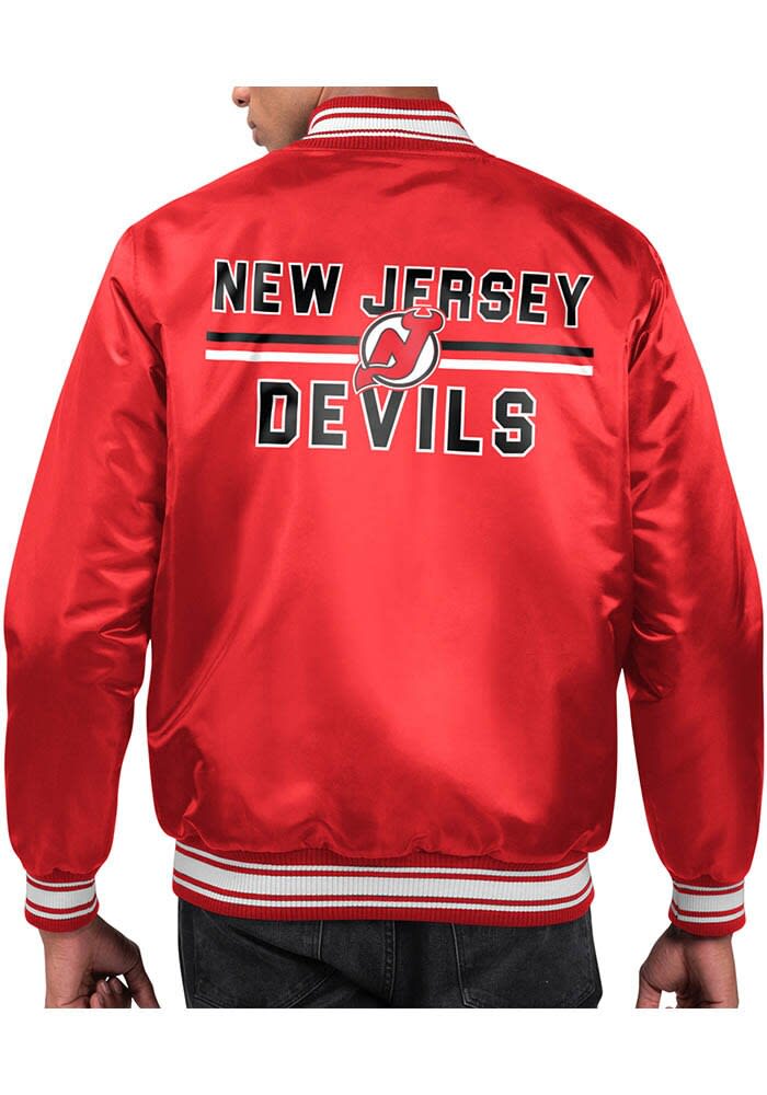 Starter New Jersey Devils Mens Red Stacked Logo Medium Weight