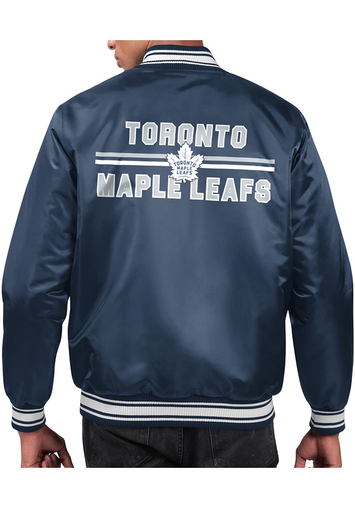 Starter Toronto Maple Leafs Mens NAVY Stacked Logo Medium Weight