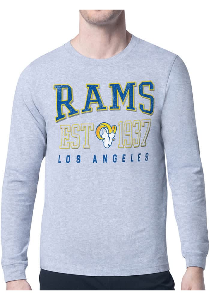 Starter Los Angeles Rams Retro Long Sleeve T Shirt HEATHER GREY