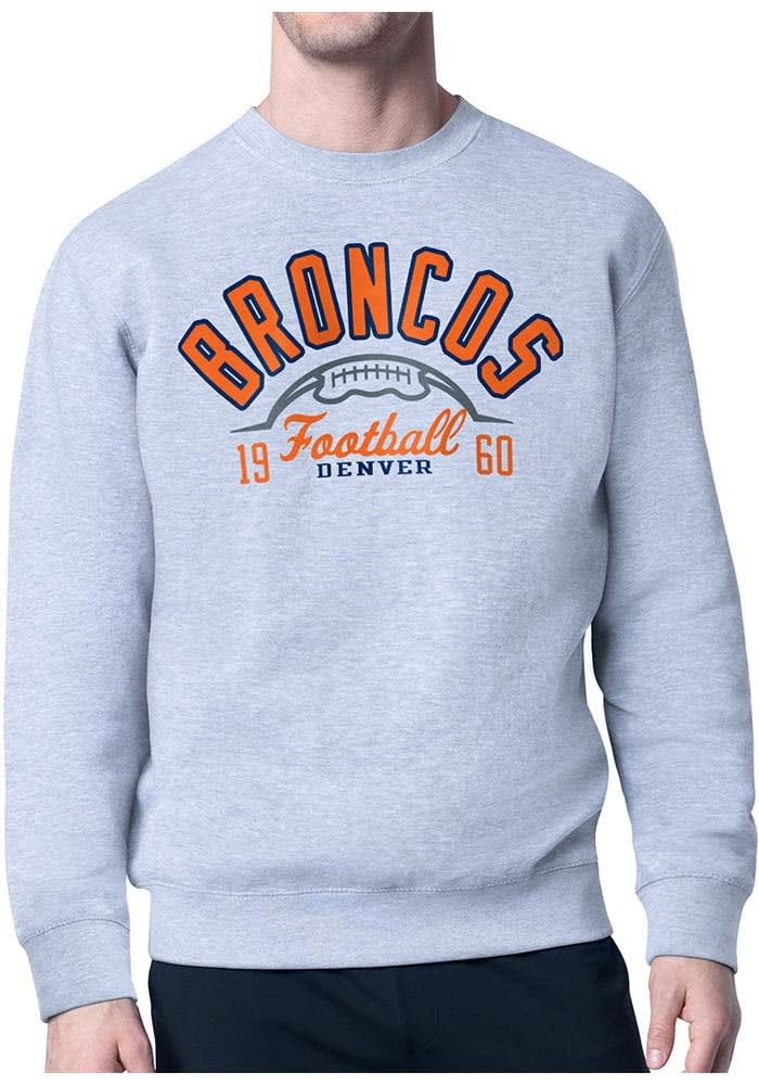 Grey broncos sweatshirt best sale