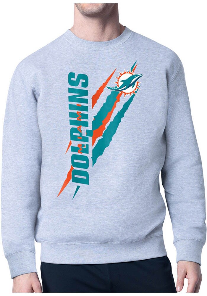 Grey miami dolphins sweatshirt best sale