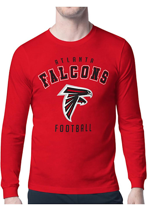 Starter Atlanta Falcons Logo Long Sleeve T Shirt Red 43440613