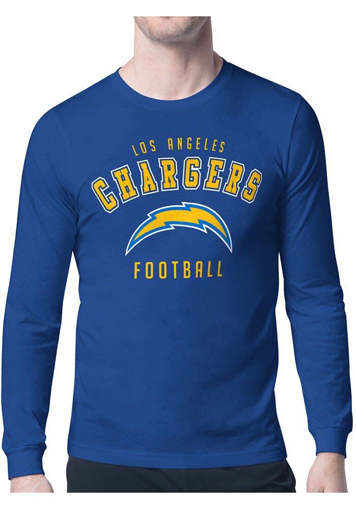 Men s Starter Royal Los Angeles Chargers Long Sleeve T Shirt