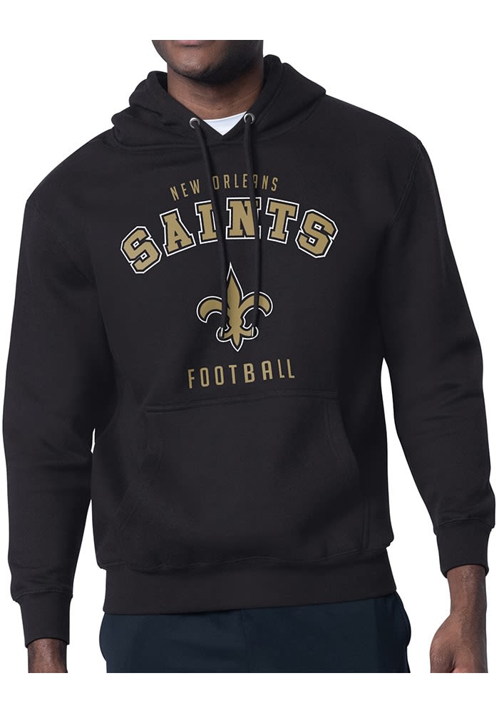 Starter New Orleans Saints Mens Logo Hoodie BLACK