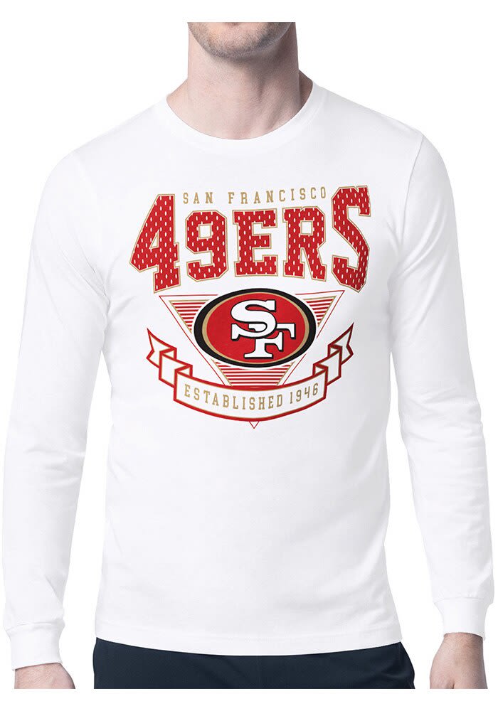 Starter San Francisco 49ers Mesh 80s Logo Long Sleeve T