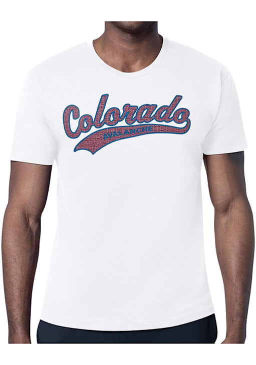 Women's Profile Heather Gray Colorado Avalanche Plus Size Arch Over Logo T Shirt