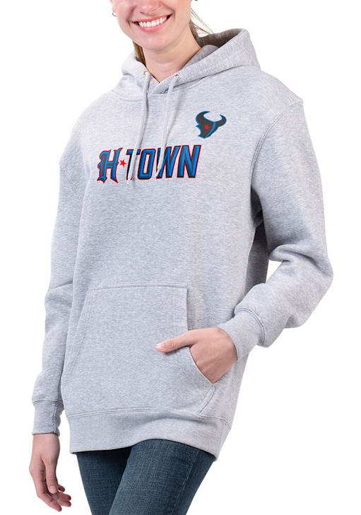 4Her Houston Texans Womens HEATHER GREY H-Town Hoodie 43447606