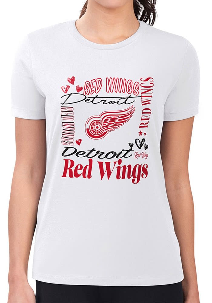 Detroit red fashion wings women's t shirts