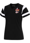 Main image for Antigua Kansas City Chiefs Womens Black 2024 Super Bowl Bound Encounter Short Sleeve T-Shirt