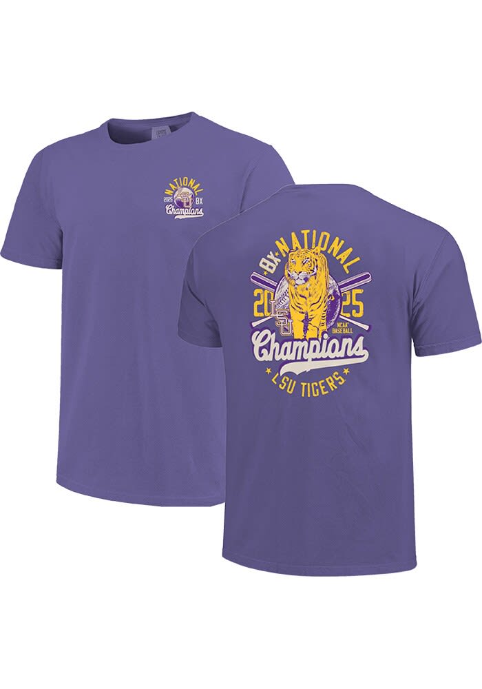 LSU Tigers PURPLE 2025 College World Series Champions Short