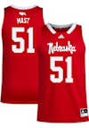 Main image for Rienk Mast Mens Red Nebraska Cornhuskers NIL Name And Number Basketball Jersey
