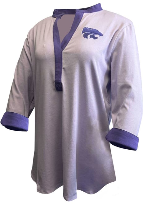 Womens Lavender K-State Wildcats Houghton Long Sleeve Dress Shirt