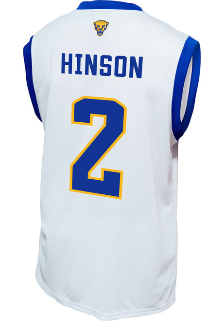 Blake Hinson Mens White Pitt Panthers NIL Basketball Basketball Jersey