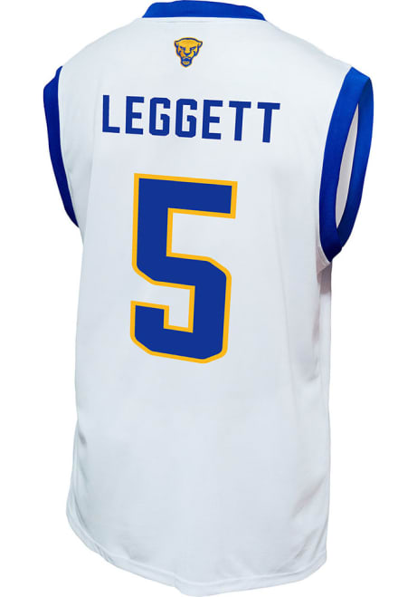 Ishmael Leggett Mens White Pitt Panthers NIL Basketball Basketball Jersey