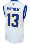 Main image for Benjamin Mayhew Mens White Pitt Panthers NIL Basketball Basketball Jersey