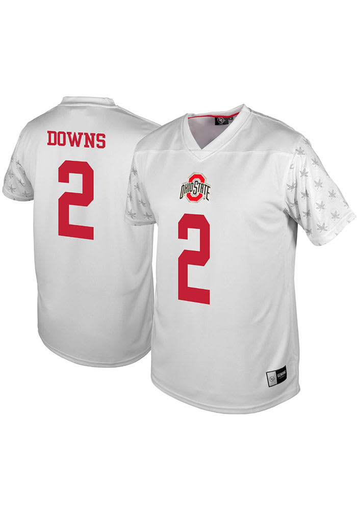 Caleb Downs Mens White Ohio State Buckeyes Player Football Jersey