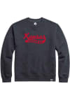 Main image for Kansas Jayhawks Mens Navy Blue Tail Sweep Long Sleeve Crew Sweatshirt