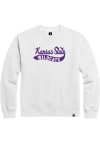 Main image for Mens White K-State Wildcats Tail Sweep Crew Sweatshirt