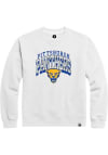 Main image for Mens White Pitt Panthers Nanodrop Arch Mascot Crew Sweatshirt