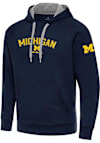 Main image for Mens Michigan Wolverines Navy Blue Antigua Victory Hooded Sweatshirt