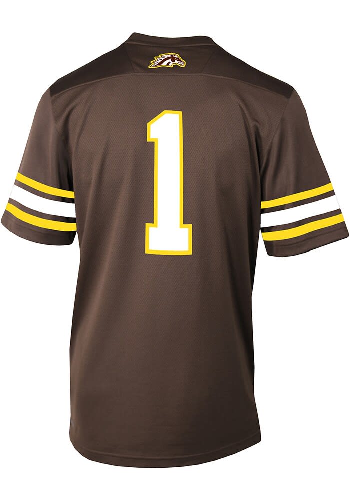 Adidas Mens BROWN Western Michigan Broncos Football Replica Jersey