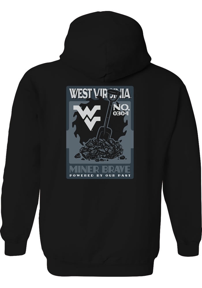 West Virginia Mountaineers Youth BLACK Coal County Long Sleeve