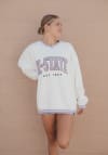 Main image for Gameday Social K-State Wildcats Womens Lavender Chenille Crew Sweatshirt