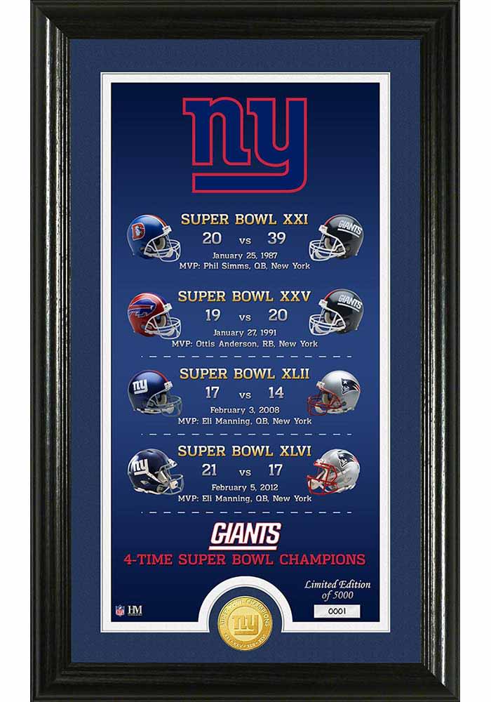 Super Bowl XLII New York popular Giants Champions Plaque